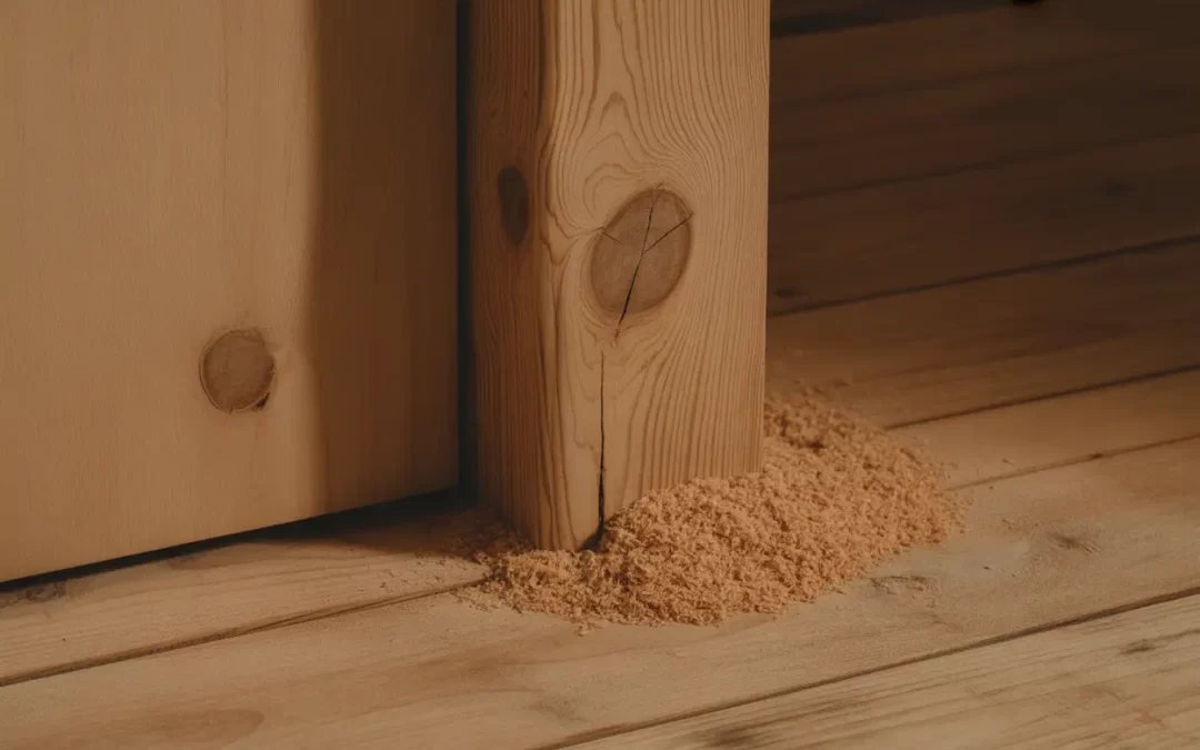 Pó de madeira em casa: é cupim ou umidade comum?